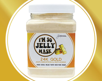 24 K GOLD  Anti-Oxidation + Anti-Aging   I'M SO JELLY (hydrojelly) MASK